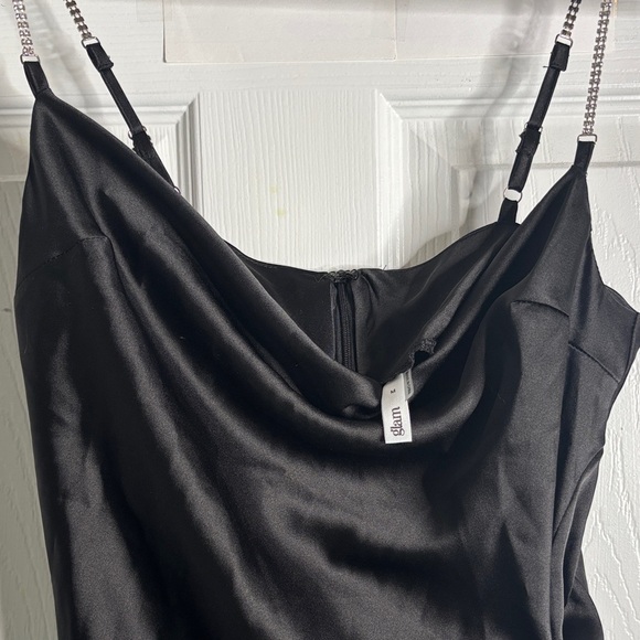 glam Dresses & Skirts - Glam Black Satin Dress